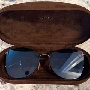 Tom Ford Black Aviator Sunglasses